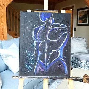 Original abstract acrylic painting